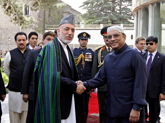 Zardari, Karzai firm on continuing fight against terrorism