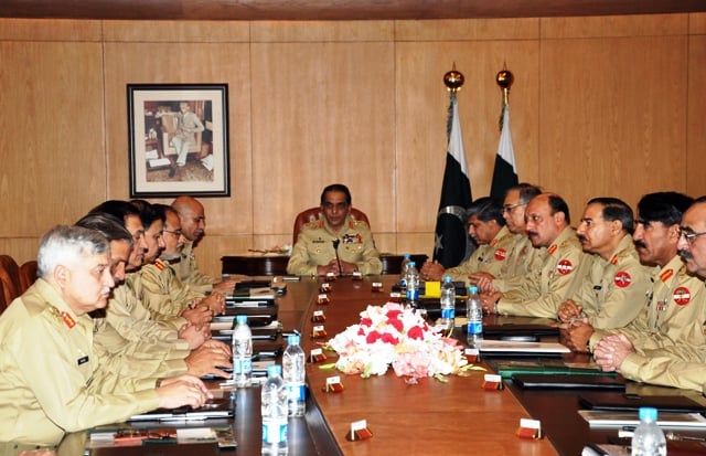 Corps commanders’ conference: Military brass backs govt steps in Karachi
