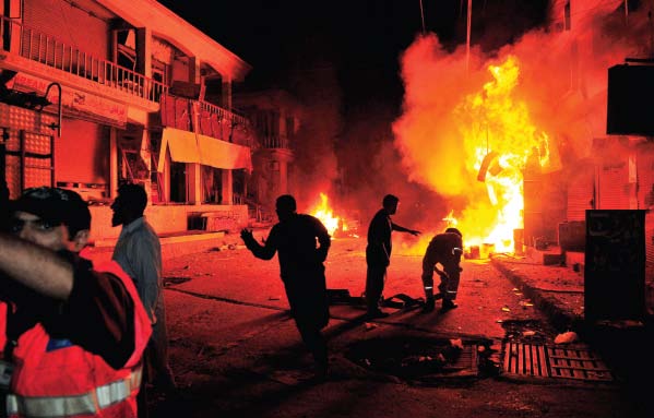 Militants on the march