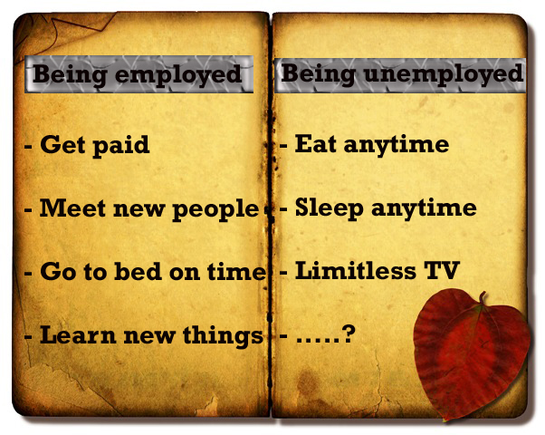 Is being unemployed better than being employed?