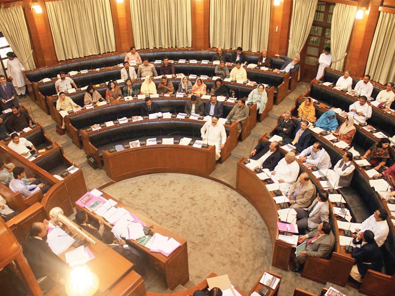 The joint resolution was moved by MQM deputy parliamentary leader Faisal Sabzwari, PPP- MPA Mujadid Isran and PML- F leader Marvi Rashdi.  PHOTO: ONLINE/FILE