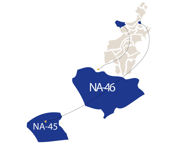 18 candidates are in the race for NA-45. DESIGN: AMNA IQBAL