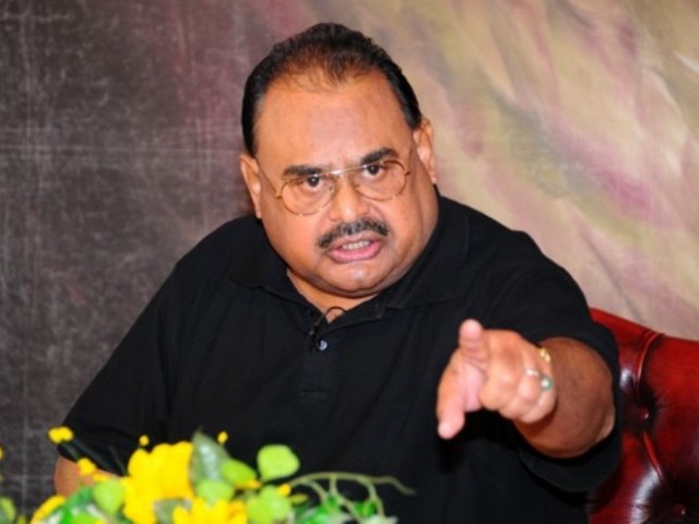 MQM chief Altaf Hussain PHOTO: MQM