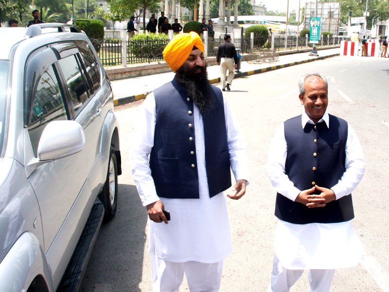 Sardar Ramesh Singh Arora, the first Sikh member of the Provincial Assembly since 1947. PHOTO: ABID NAWAZ/EXPRESS