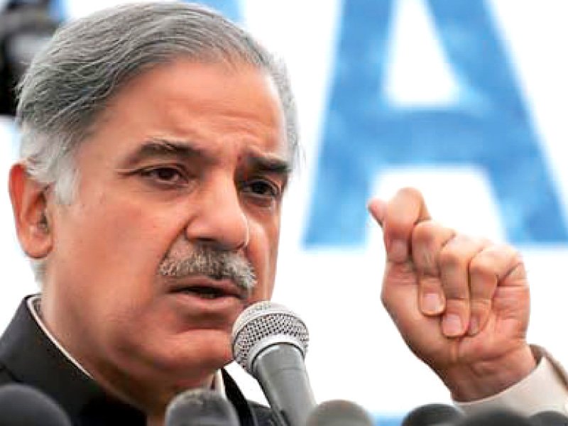 Solar panels would be installed in hospitals, schools and other important buildings so they would not experience load shedding, says CM Shahbaz Sharif. PHOTO: FILE