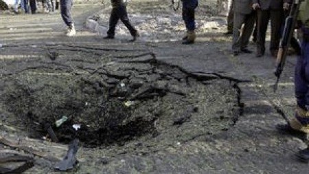 In all, 12 people were killed and 35 wounded, security and medical officials said. PHOTO: AFP