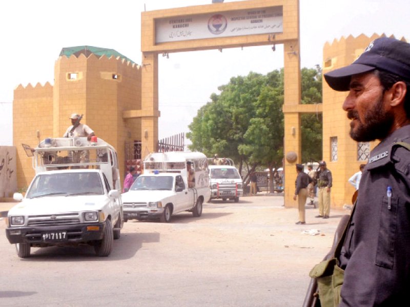 The Rangers carried out an eight-hour-long operation inside the jail on Saturday. PHOTO: EXPRESS