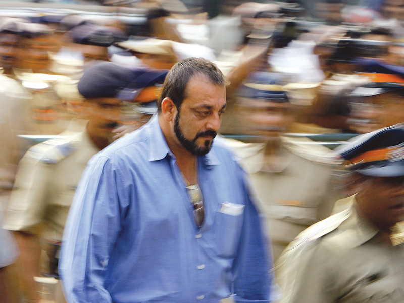 Sanjay Dutt was charged for unauthorised possession of banned arms and ammunitions. PHOTO: FILE