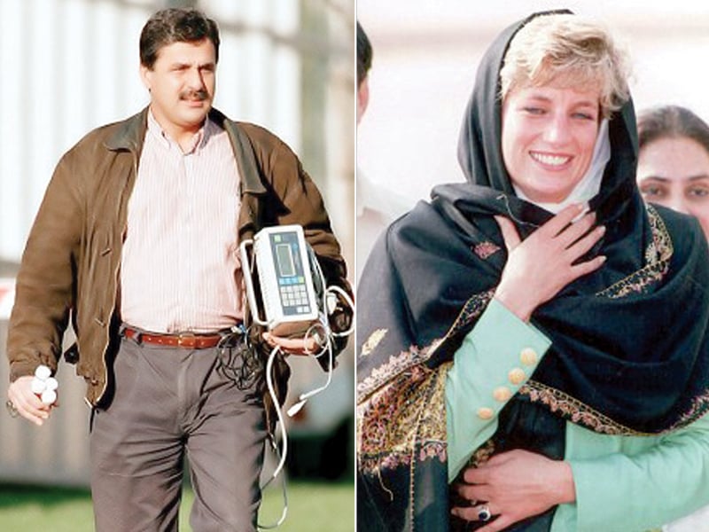The late princess and heart surgeon Hasnat Khan dated for two years. PHOTO: FILE