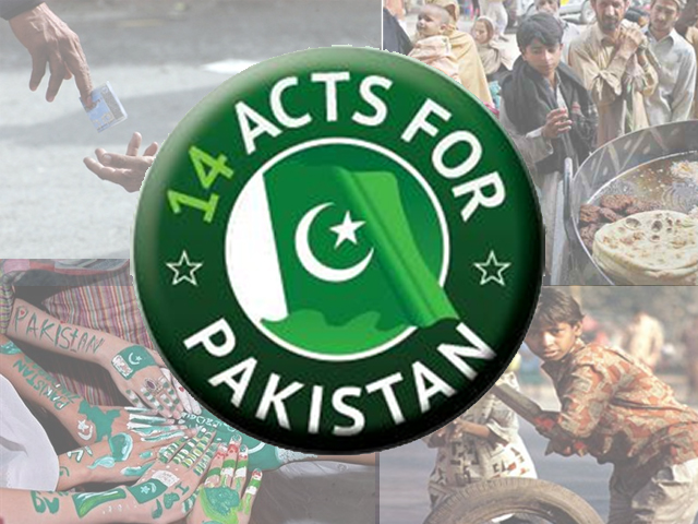Let’s do #14ActsForPakistan this August 14!