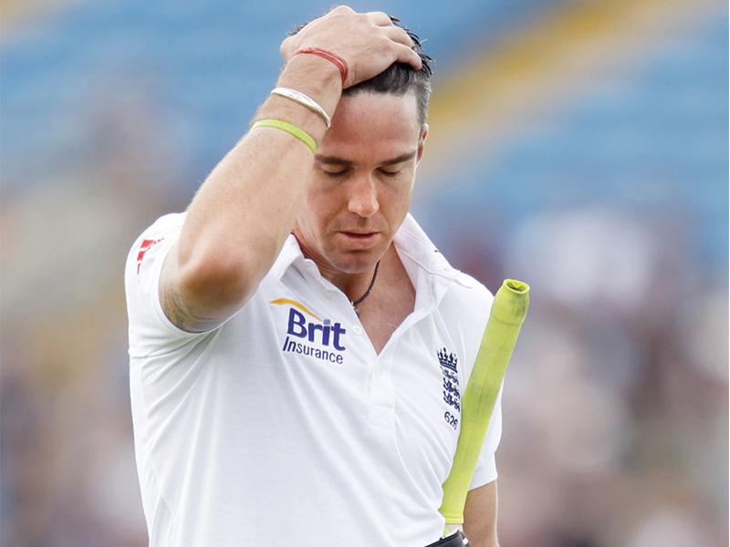 England batsman Pietersen slammed allegations that he used silicone tape on his bat to confuse Hotspot technology. PHOTO: AFP