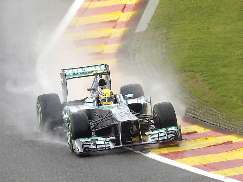 The pole brought Hamilton - who with 44 points  behind Vettel is fourth overall - his seventh front row start of the season. PHOTO: REUTERS