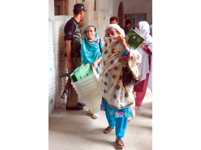 PTI candidate who claims to be the winner from NA-27 denied any involvement.  PHOTO: AFP