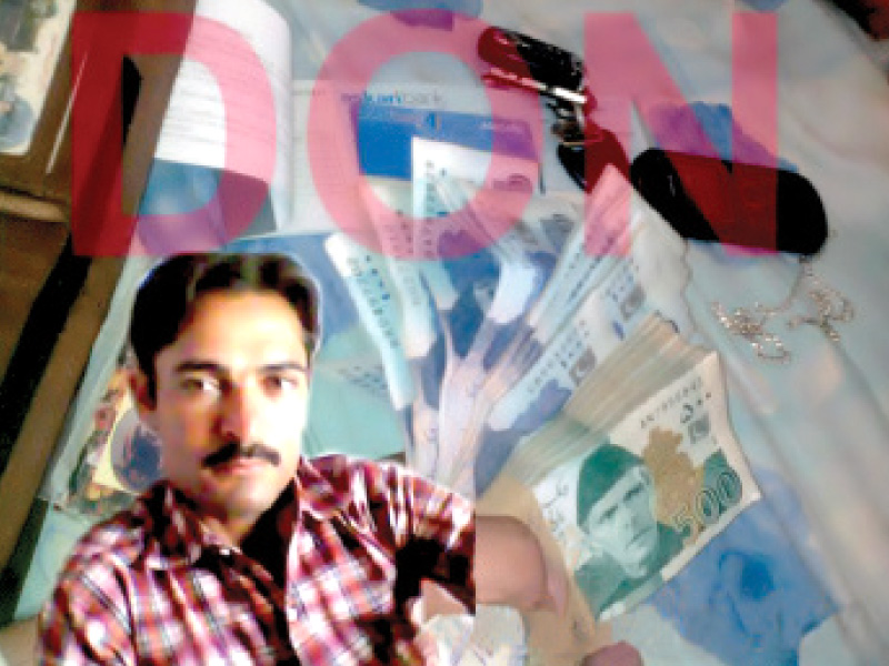 The family of Don Golo has reportedly shifted to an undisclosed location with Rs1 billion and other valuables. PHOTO: EXPRESS