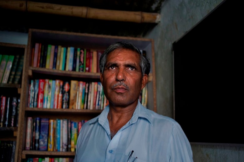 Master Ayub has been teaching for the last 28 years under the shade of a few trees at a small private park in F-6. PHOTO: MYRA IQBAL