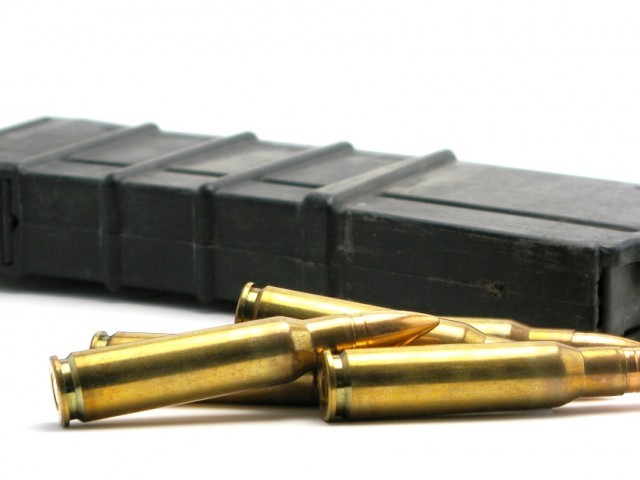 When a suspected vehicle was stopped at one of the check points, the police search recovered 6000 cartridges of different bores from the secret cavities in the motor car. PHOTO: FILE