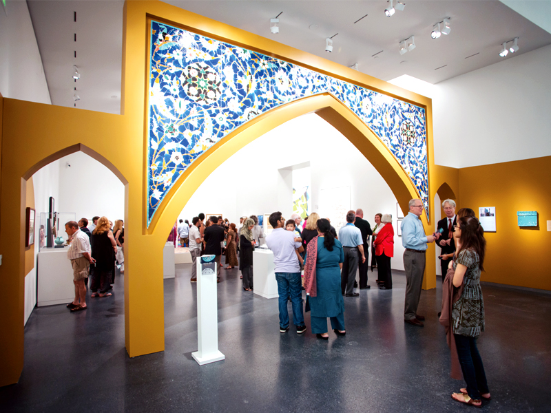 Mosaic Spandrels of an Arch, early 17th century. Persian, from Isfahan region, Iran, Safavid Dynasty (1501-1722). Glazed ceramic tile and gold leaf. PURCHASE: WILLIAM ROCKHILL NELSON TRUST, 33-663/ 1-10