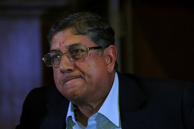 A cricket association in eastern Bihar state had petitioned the court to stop Srinivasan from contesting the vote for president of BCCI because his son-in-law has been charged in a corruption scandal. PHOTO: AFP/ FILE