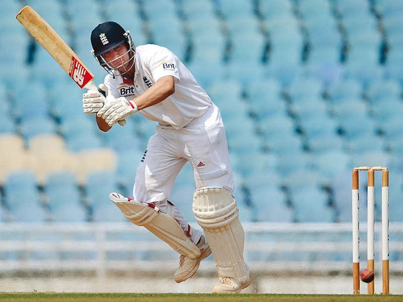 Trott had left the England Ashes tour midway, with his ‘stress-related’ injury being linked to sledging by Australia’s David Warner. PHOTO: AFP
