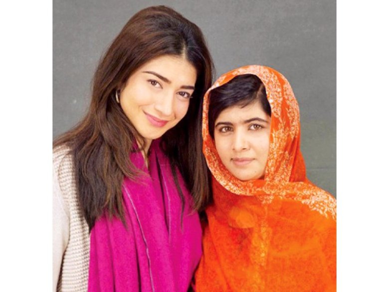 Malala Yousufzai and Shiza Shahid, creators of the Malala Fund. PHOTO: FILE
