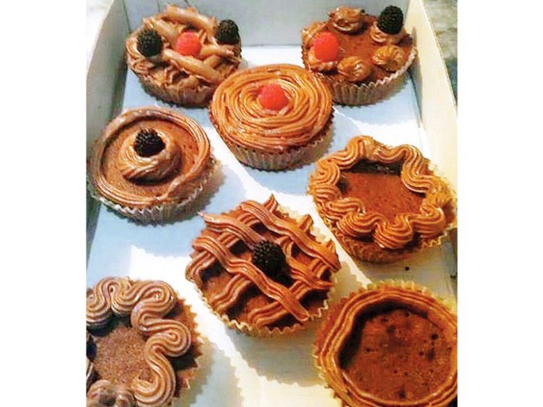 Chocolate fudge cupcakes.