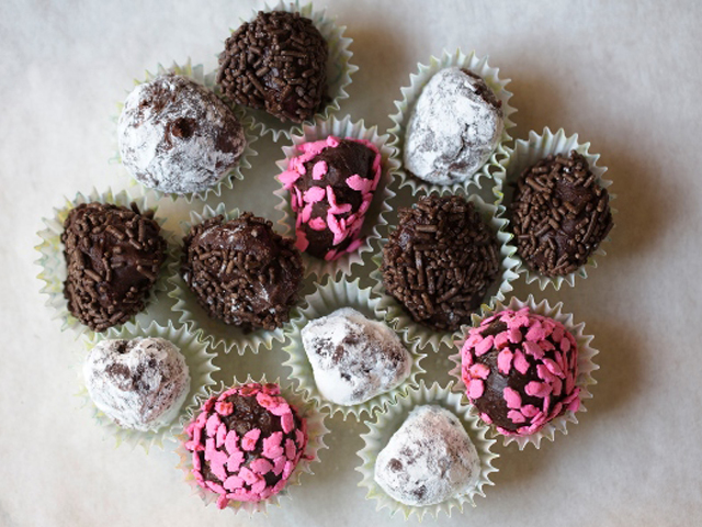 Valentine’s Day is about family, love and chocolate truffles!