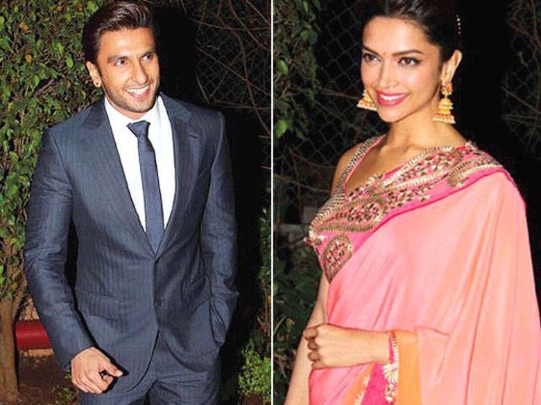 We don’t blame Ranveer for being smitten with Deepika. She looks positively radiant in this pink saari! PHOTO: FILE