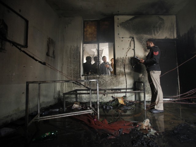 Firing incident in Peshawar University leaves one student injured. PHOTO: REUTERS
