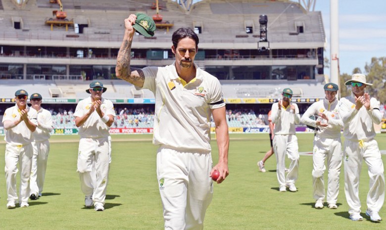 Mitchell Johnson has produced a series of searing spells that have left his opponents battered and bruised, his exploits are arguably the most devastating ever. PHOTO: AFP
