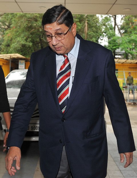 The panel has already produced a damning report which lists 13 people, including Indian cricket boss N Srinivasan. PHOTO: AFP