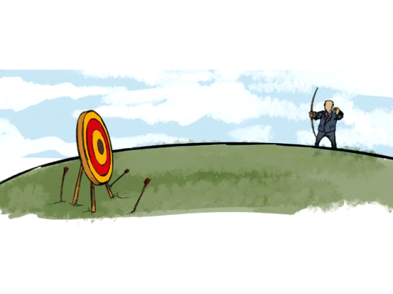 April’s collection was just Rs10 billion, 6.5% higher than the collection made in the same month of the previous year ILLUSTRATION: JAMAL KHURSHID