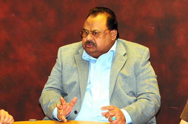 While talking to coordination committee and workers, the MQM chief has requested party workers and public to pray for his health, said MQM deputy convener Dr Khalid Maqbool Siddiqui. PHOTO: MQM