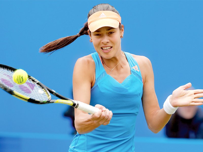 Former world number one Ivanovic claimed she is finally achieving confidence on grass at the Wimbledon build-up event. PHOTO: AFP