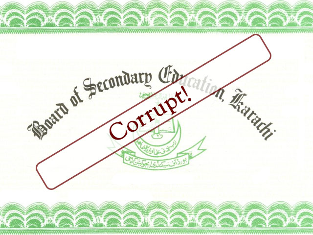 Karachi Board of Education: What happened to the sanctity of honest earnings?