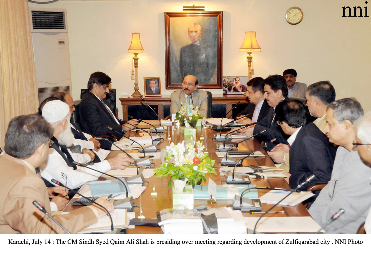 Developing infrastructure: CM wants work on Zulfikarabad city to start soon