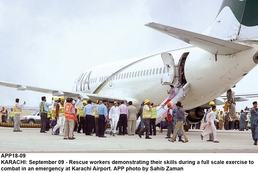 Emergency drill: With a few hiccups, Karachi Airport conducts safety exercise