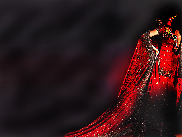 50 shades of a red lehnga