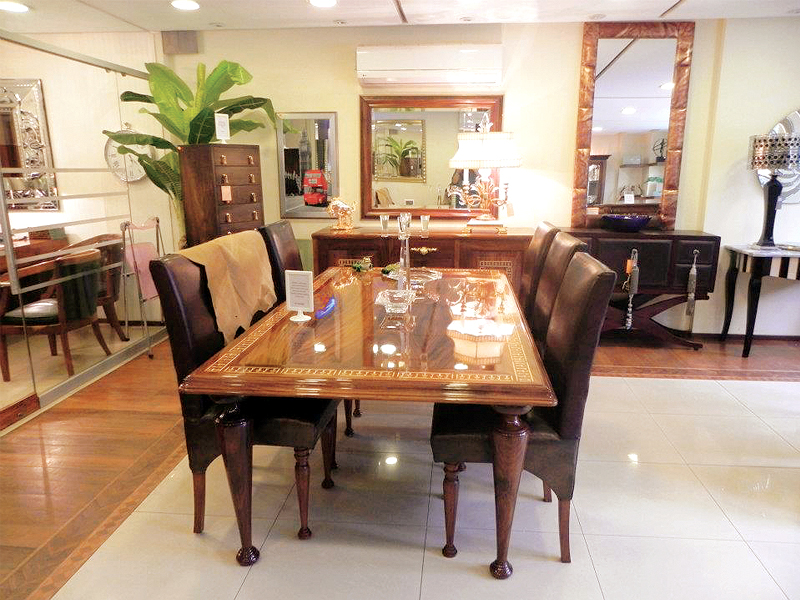 Wooden furniture available at local design houses. PHOTO: DESIGN 19