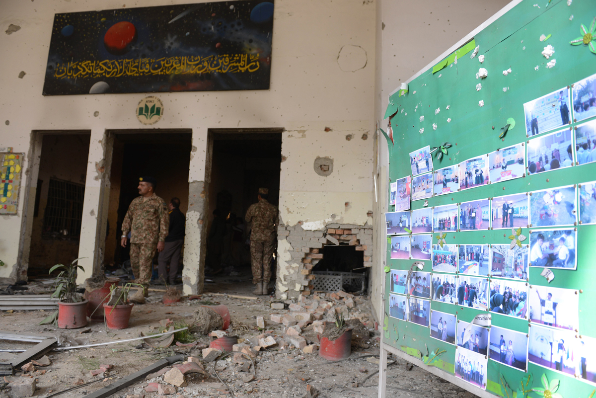 There is no quick fix for the multiple flaws contributing to why Pakistan arrived at a point where terrorists were able to commit a mass slaughter of children; and it must never happen again. PHOTO: AFP