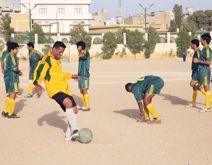 Azad Baloch FC owner Jihand Shaukat Ali said that the tournament is a blessing for the youth in Lyari.  PHOTO: EXPRESS