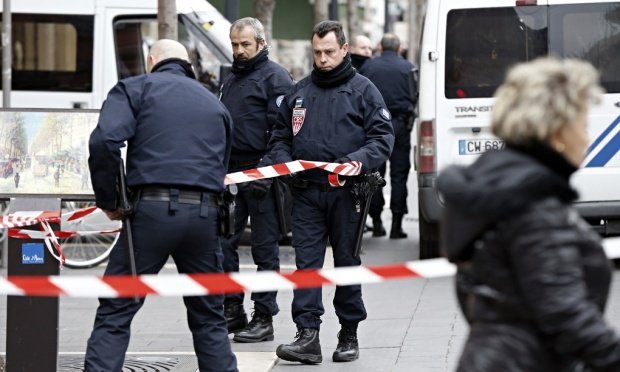 Police cordon off the area of the attack in Nice. PHOTO: AFP