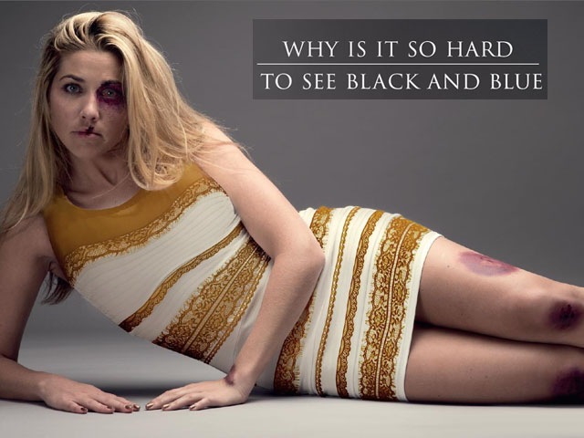 Can you see black and blue?