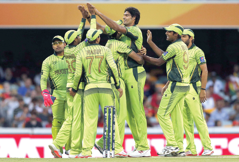 Irfan was Pakistan’s go-to man and dismissed the top three to ensure that the game never went out of Pakistan’s reach. PHTOO: AFP