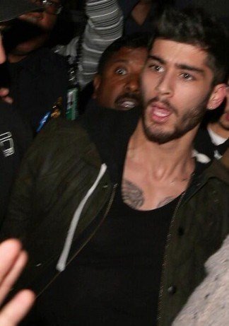 Zayn Malik pictured at the Karachi airport on his arrival.
