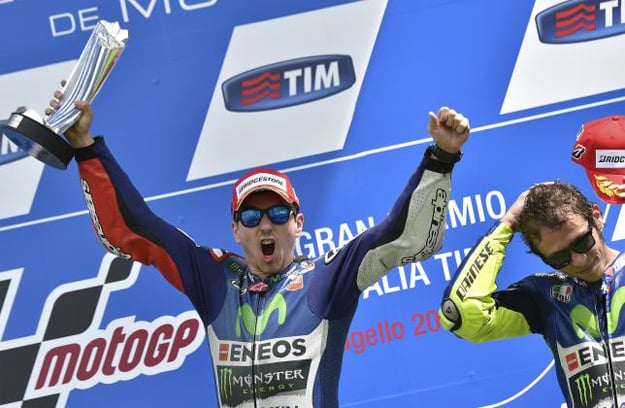 Spain’s Jorge Lorenzo won his third successive MotoGP on Sunday. PHOTO: REUTERS