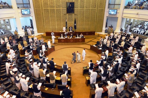 With regards to the total number of actual sittings of the Provincial Assemblies for the parliamentary year 2014-15, the K-P Assembly again took the lead with 133 sitting. 
PHOTO: AFP