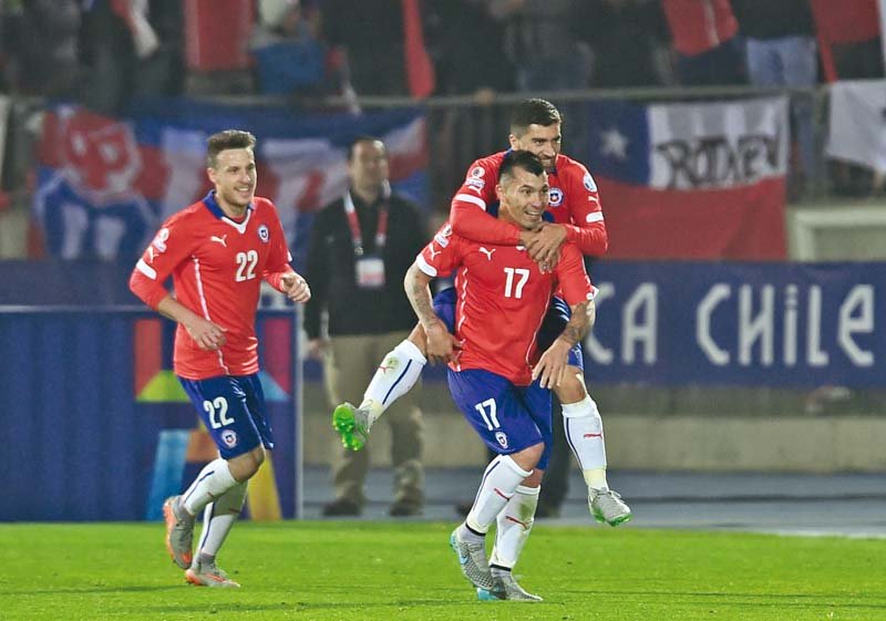 La Celeste will have to find a way to tame the fiery La Roja in front of their home crowd if they are to defend the crown they won four years ago. PHOTO: AFP