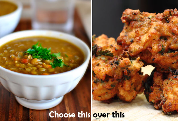 While pakoras and samosas are the dominating iftar foods on the dinner table they are not generous to your waistline.
PHOTO: FILE