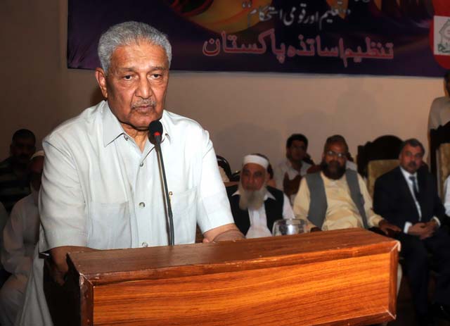 Dr AQ Khan said the Iranian leadership have very wisely and pragmatically saved their country from a very bad situation --- call it a disaster, if you like. PHOTO: QAZI USMAN/EXPRESS