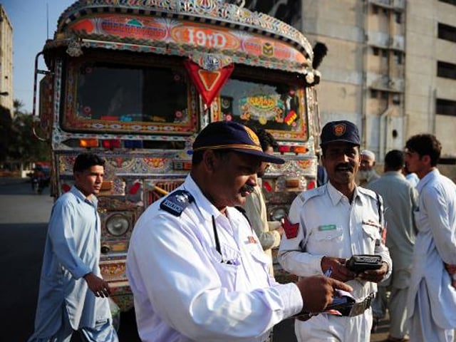 Traffic police officer assaulted